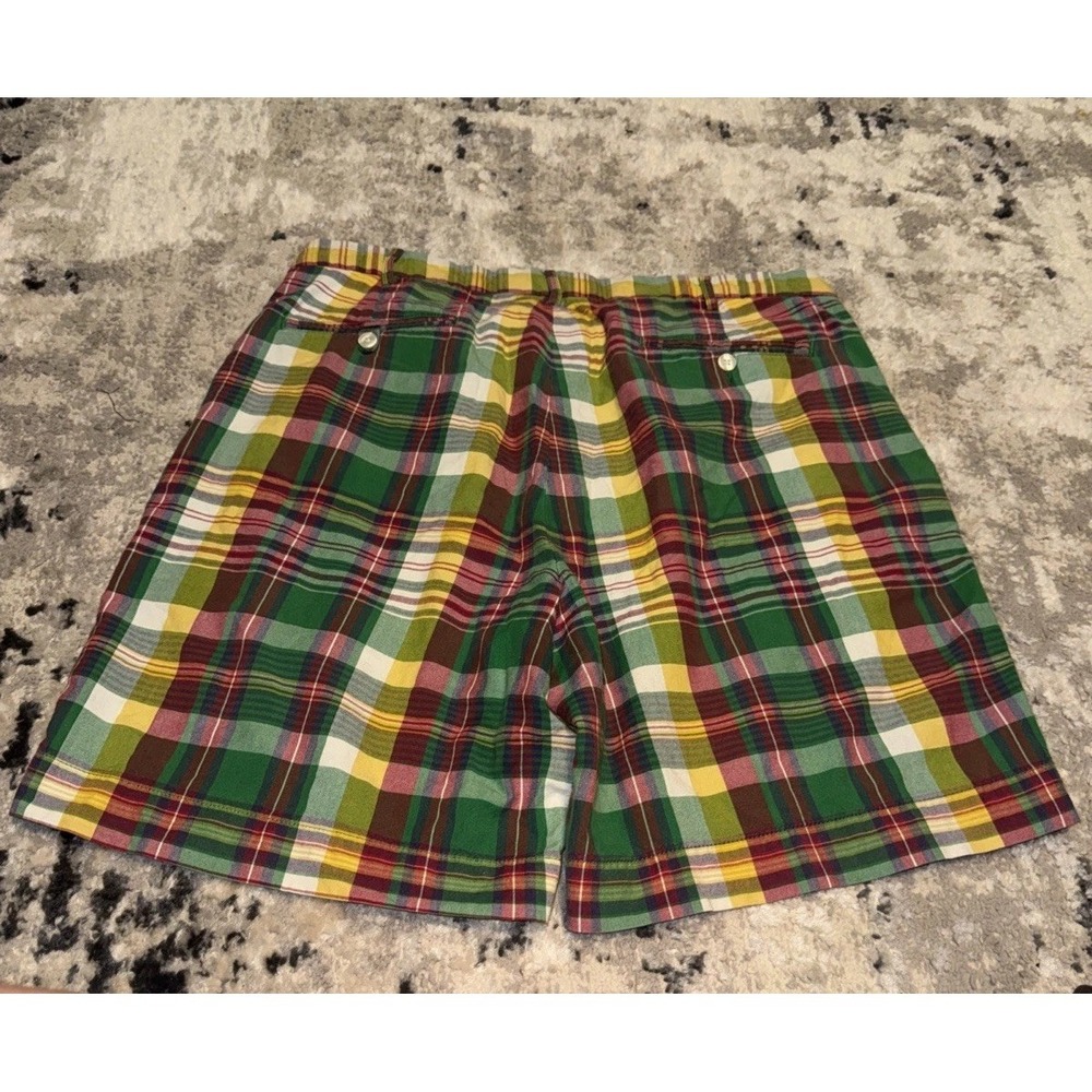 Polo Ralph Sportswear Lauren Mens Plaid Shorts Multi Color Preppy Size 34 - Picture 2 of 5